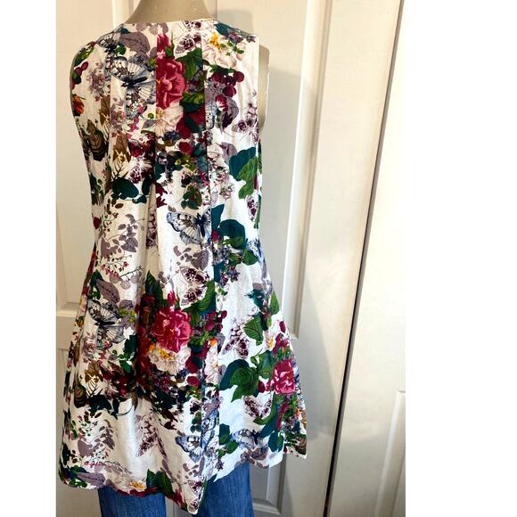 UMGEE USA Dress Women Small Floral Butterfly Babydoll Mini Boho Fairy Cottage - Picture 5 of 9